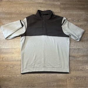Under Armour Cold Gear Mens Size XL Pullover Sweater Gray 1/4‎ Zip Long Sleeve